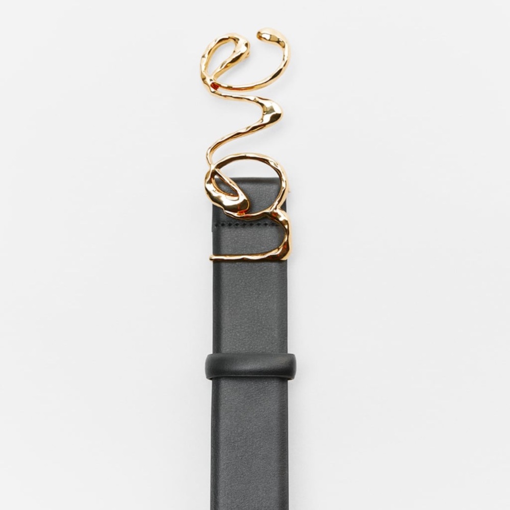 ❗️Last❗️Zara “Love” Gold Logo Belt - Picture 4 of 4